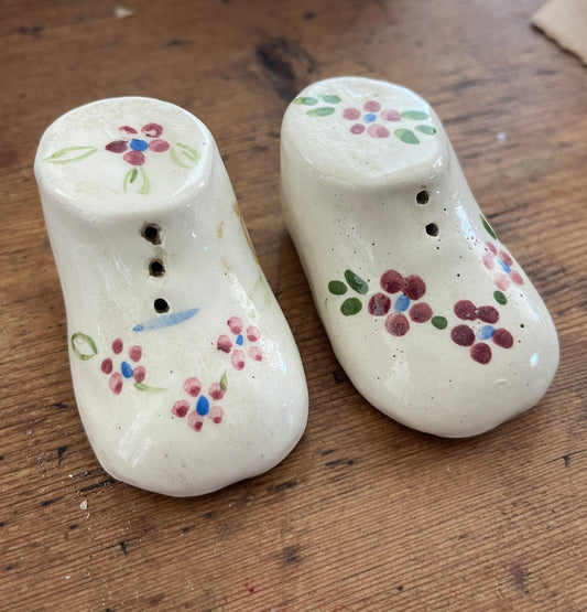 Vintage Baby Shoes Salt & Pepper Shakers