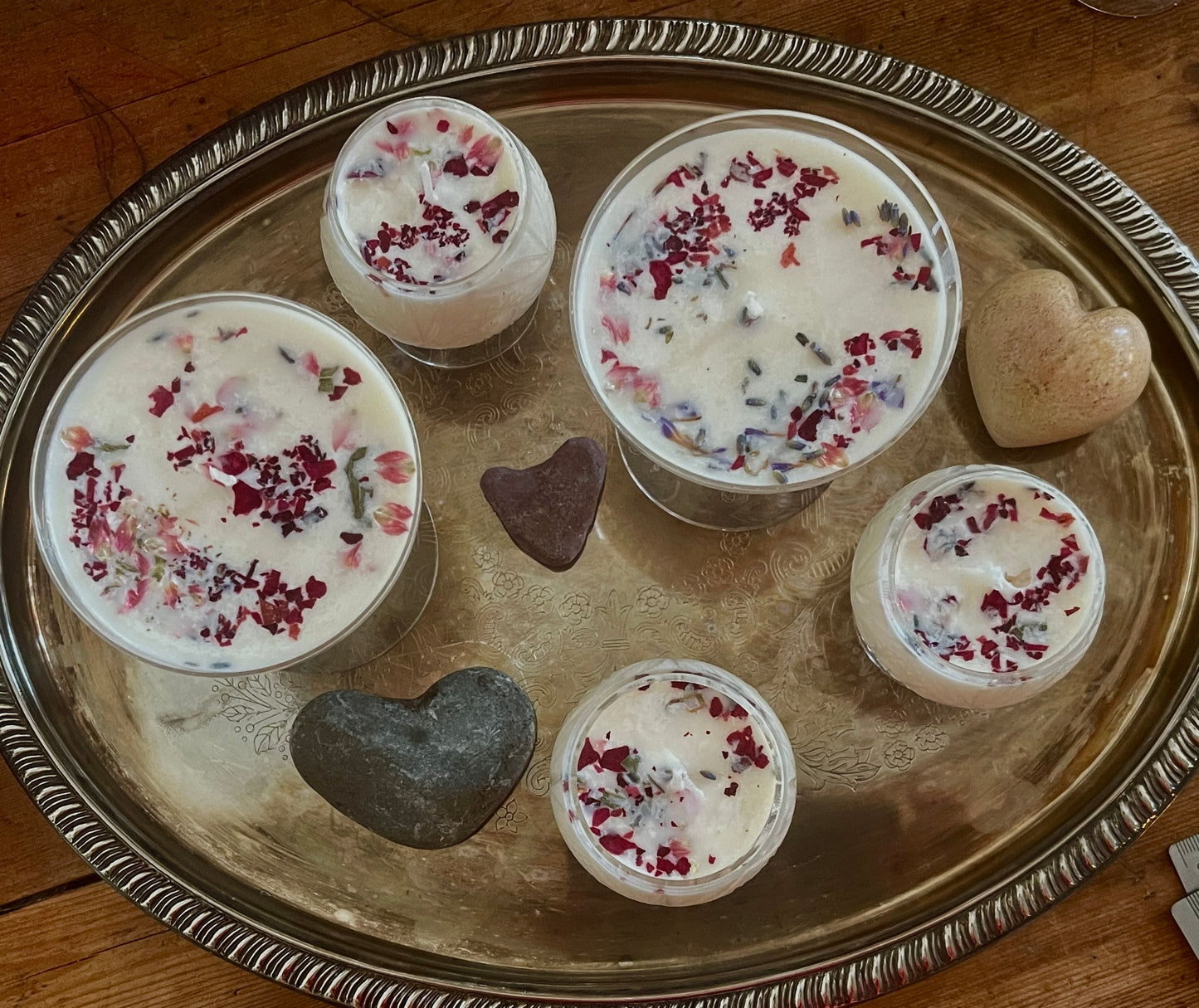 Rose Oil scented candles