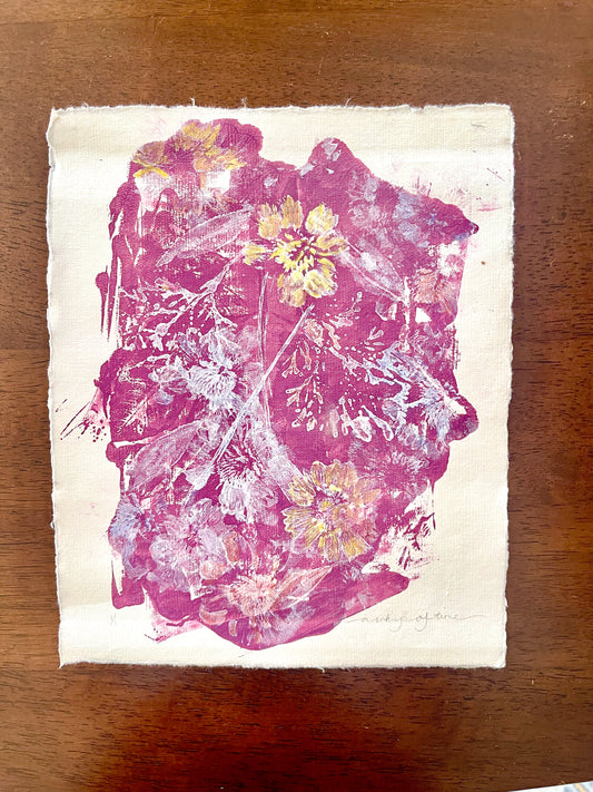 Wildflower medley monoprint